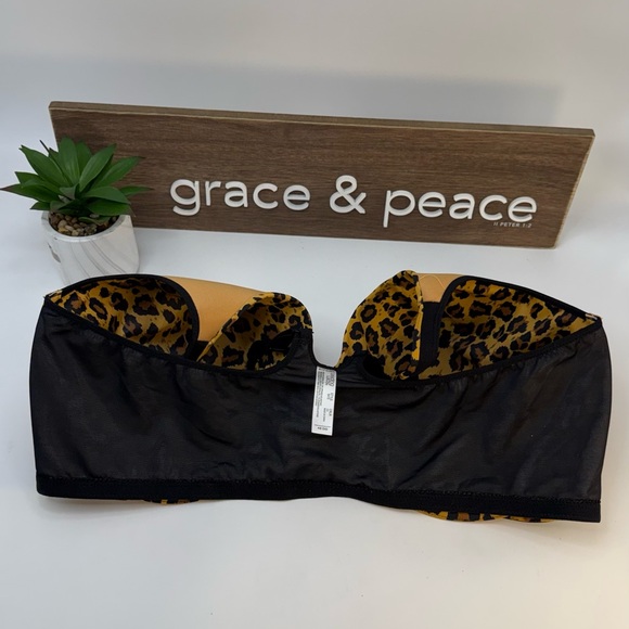 Leading Lady Yellow Leopard Print Bra Sz 48 DD - Picture 11 of 16